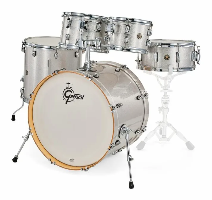Gretsch Drums Catalina Maple Studio Silv. S., su sfondo neutro