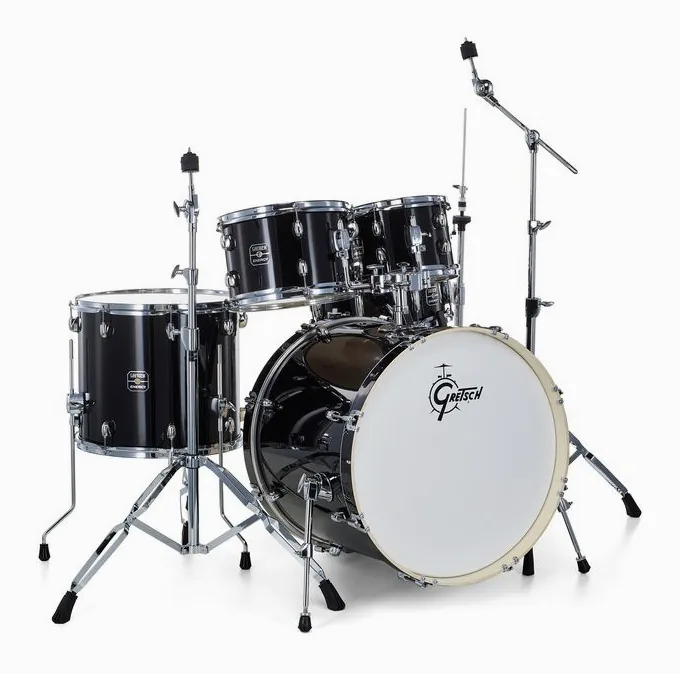Gretsch Drums Energy Black 22" 5-piece HWP, vista di lato, photo 3