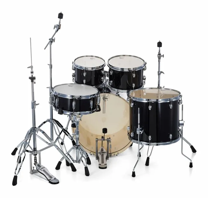 Gretsch Drums Energy Black 22" 5-piece HWP, vista frontale, photo 4