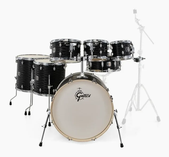 Gretsch Drums Energy Black Fame 7pcs Set, vista frontale, photo 2