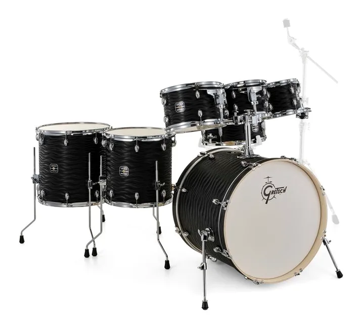 Gretsch Drums Energy Black Fame 7pcs Set, vista di lato, photo 3