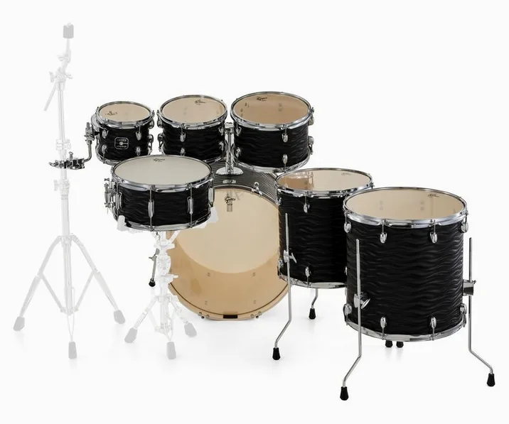 Gretsch Drums Energy Black Fame 7pcs Set, vista di lato, photo 4