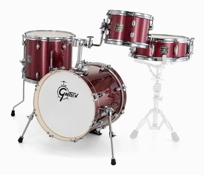 Gretsch Drums Energy Street Set Ruby Sparkle, vista frontale