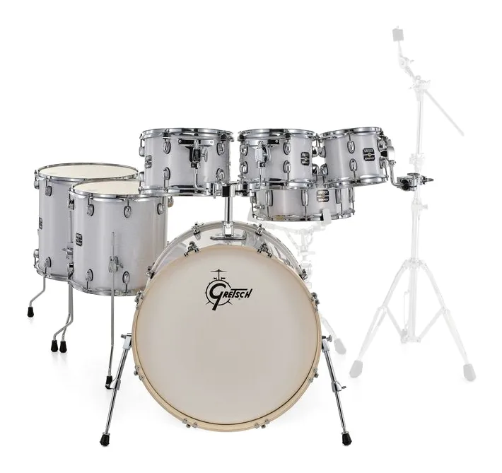 Gretsch Drums Energy White Pearl 7pcs Set, dettaglio ravvicinato, photo 2