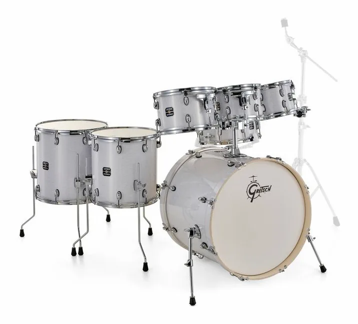 Gretsch Drums Energy White Pearl 7pcs Set, vista dall'alto, photo 3