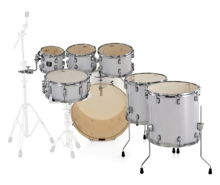 Gretsch Drums Energy White Pearl 7pcs Set, vista frontale, photo 4