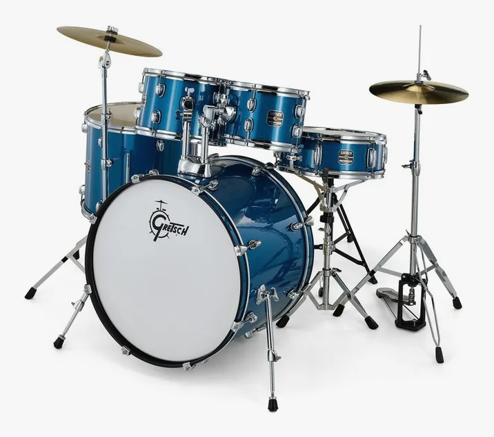 Gretsch Drums Renegade 20" Blue Sparkle, dettaglio frontale