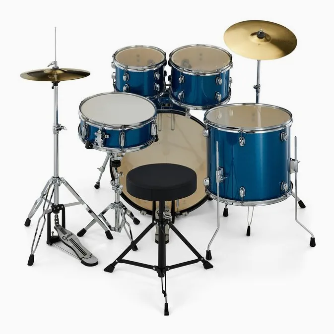 Gretsch Drums Renegade 20" Blue Sparkle, vista di lato, photo 3