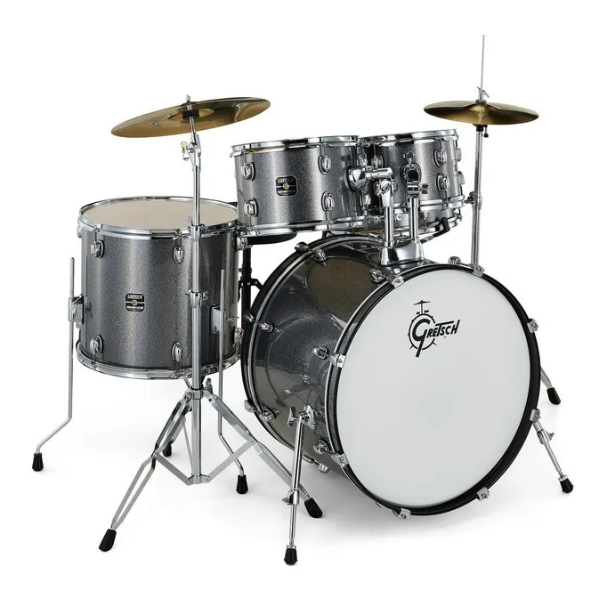 Gretsch Drums Renegade 20" Grey Sparkle, su sfondo neutro, photo 3