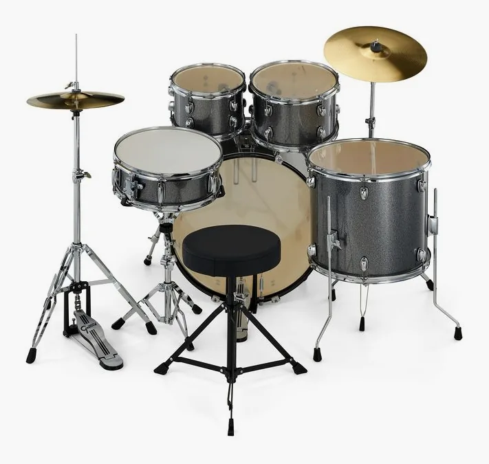 Gretsch Drums Renegade 20" Grey Sparkle, su sfondo neutro, photo 4