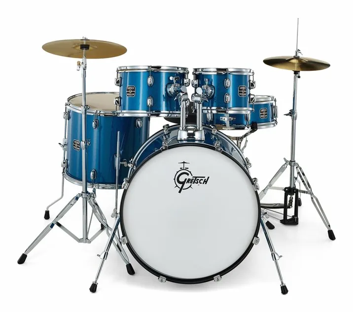 Gretsch Drums Renegade 22" Blue Sparkle, dettaglio frontale