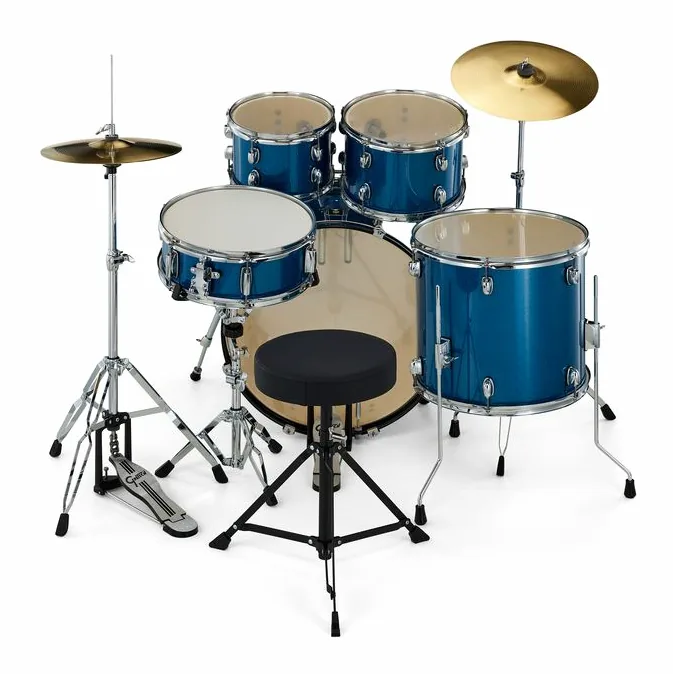 Gretsch Drums Renegade 22" Blue Sparkle, vista di tre quarti, photo 4