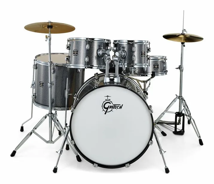 Gretsch Drums Renegade 22" Grey Sparkle, vista frontale