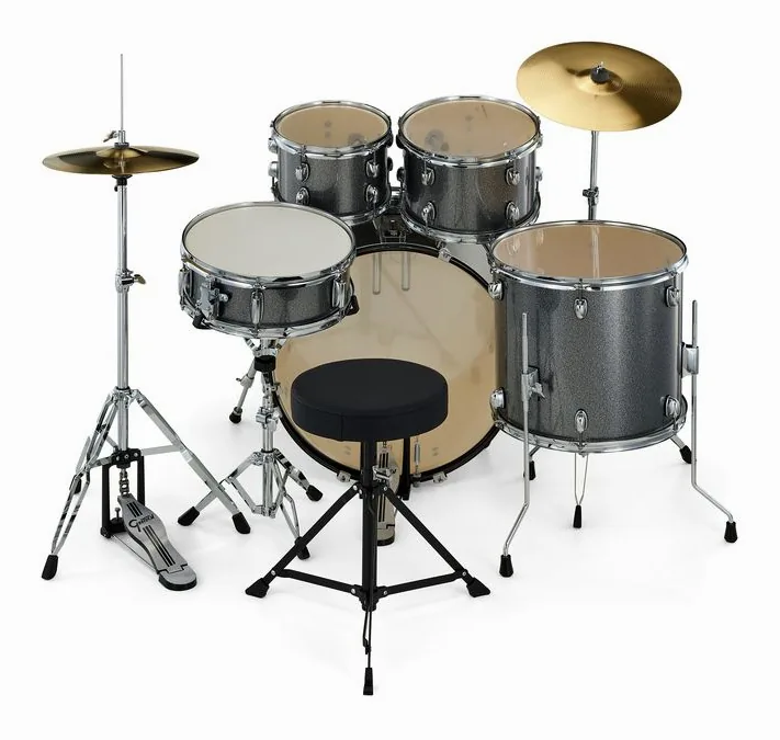 Gretsch Drums Renegade 22" Grey Sparkle, dettaglio ravvicinato, photo 4