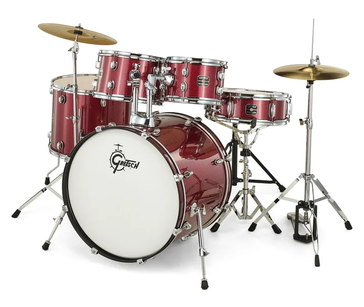 Gretsch Drums Renegade 22" Ruby Sparkle, di fronte su sfondo neutro