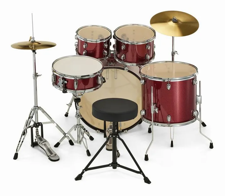 Gretsch Drums Renegade 22" Ruby Sparkle, su sfondo neutro, photo 4