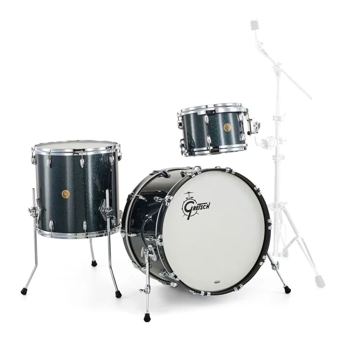 Gretsch Drums US Custom 22 Black Sparkle, dettaglio ravvicinato, photo 3