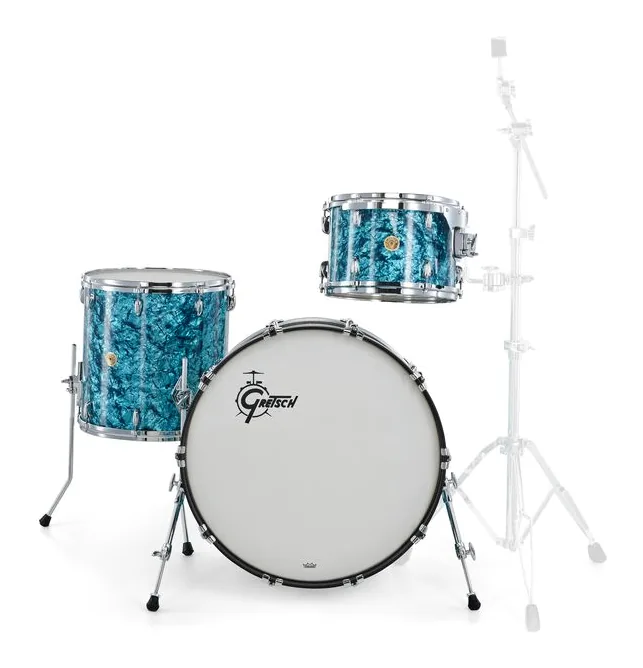 Gretsch Drums US Custom 24 Turquoise Pearl, vista di lato, photo 2