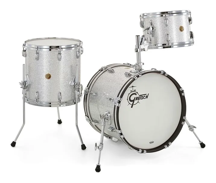 Gretsch Drums USA Custom 18 Silver Sparkle, dettaglio ravvicinato, photo 3