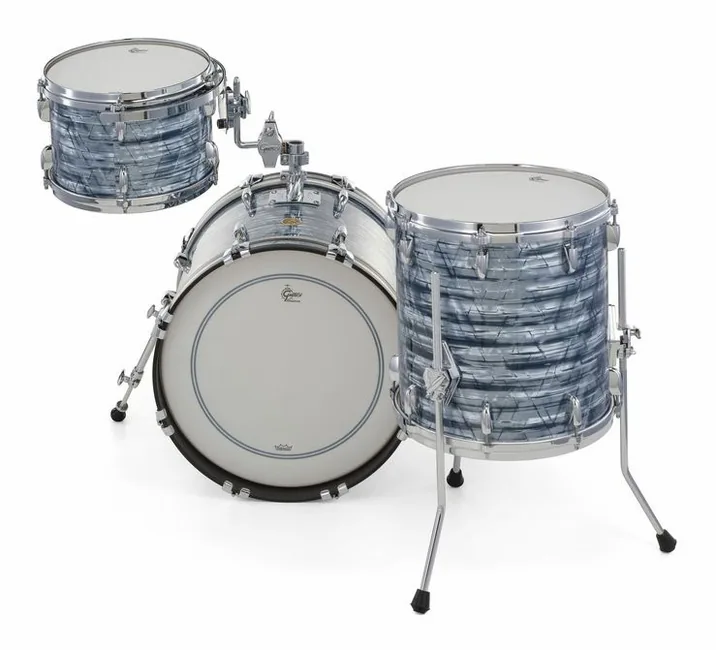 Gretsch Drums USA Custom 18 Sky Blue Pearl, dettaglio ravvicinato, photo 4