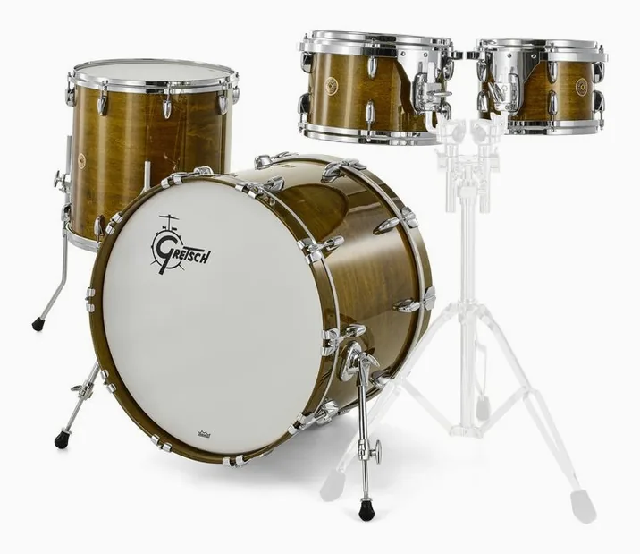 Gretsch Drums USA Custom St. Shell Set Jade, di fronte su sfondo neutro