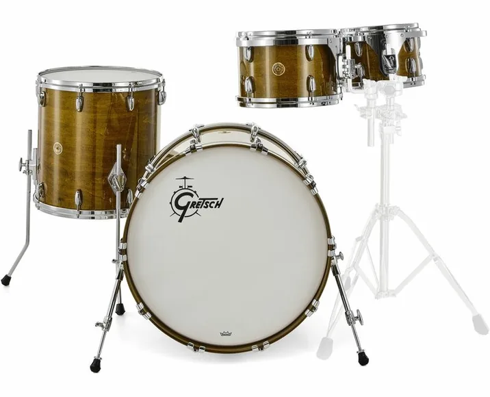 Gretsch Drums USA Custom St. Shell Set Jade, vista di tre quarti, photo 2