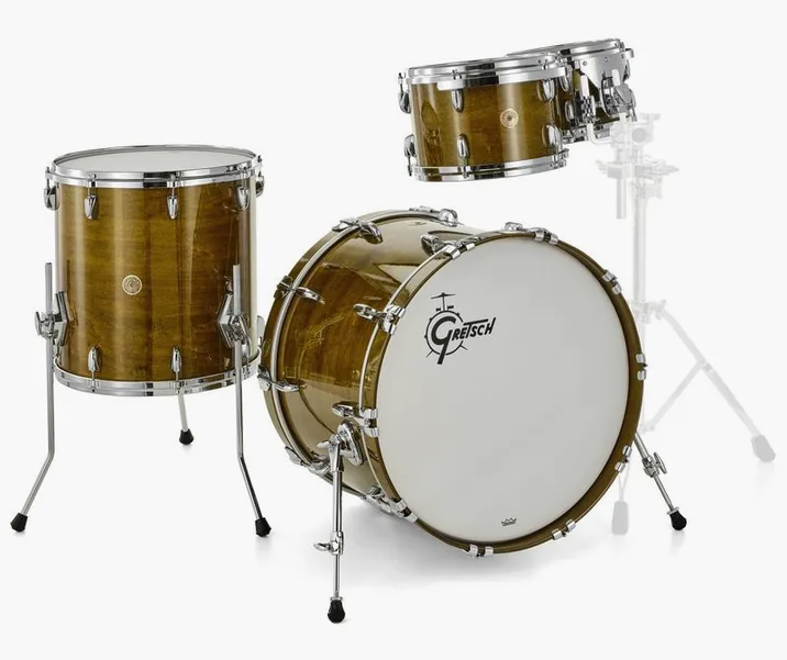 Gretsch Drums USA Custom St. Shell Set Jade, vista di tre quarti, photo 3