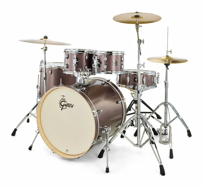 Gretsch Drums Energy Standard Grey Steel, su sfondo neutro