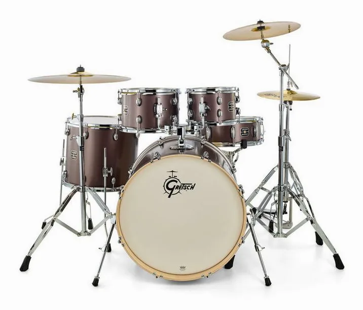 Gretsch Drums Energy Standard Grey Steel, vista frontale, photo 2