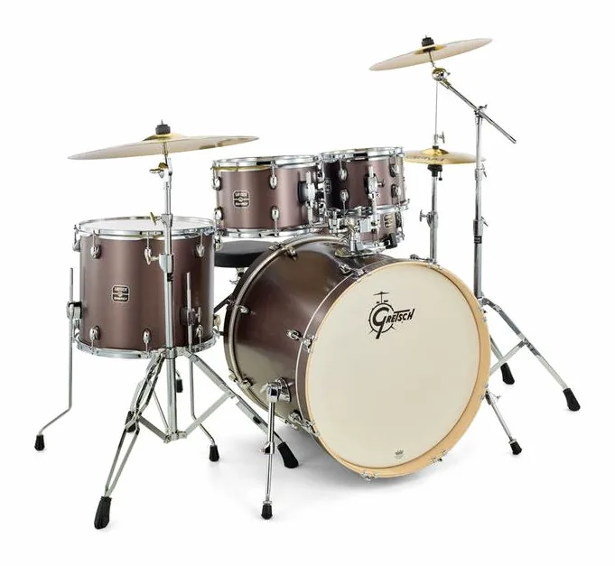 Gretsch Drums Energy Standard Grey Steel, vista frontale, photo 3