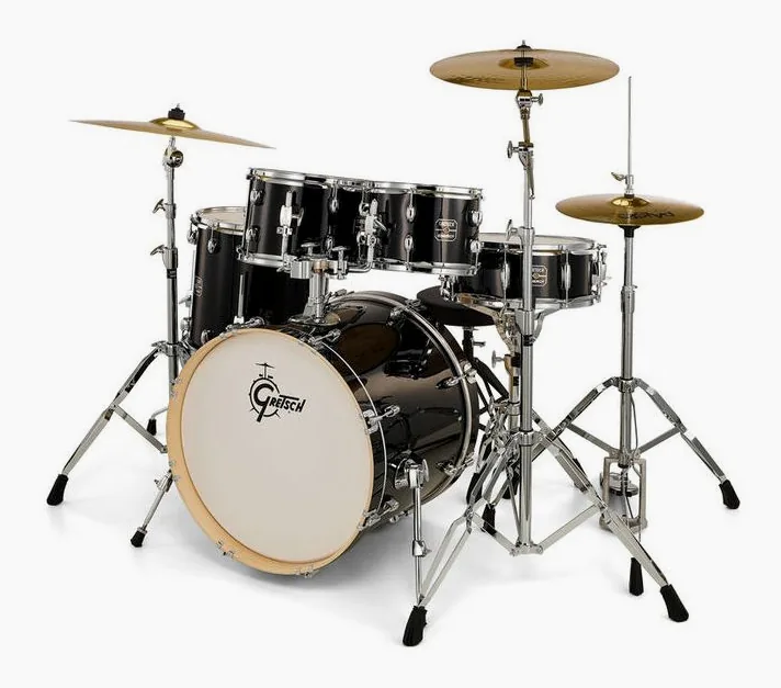 Gretsch Drums Energy Studio Black, di fronte su sfondo neutro