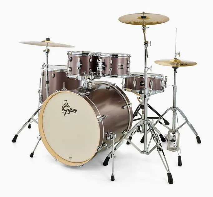 Gretsch Drums Energy Studio Grey Steel, vista frontale, photo 2