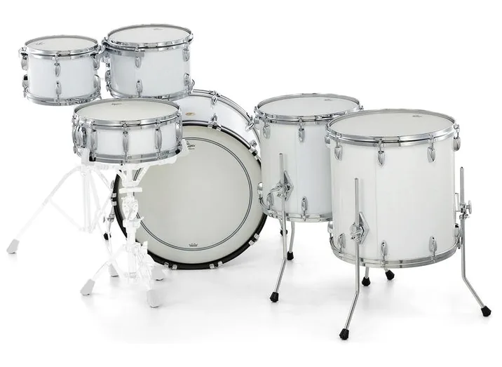 Gretsch Drums US Custom Rock Set White Glass, vista di tre quarti, photo 4