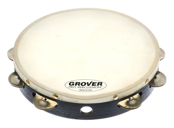 Grover Pro Percussion T1/GS Tambourine, su sfondo neutro