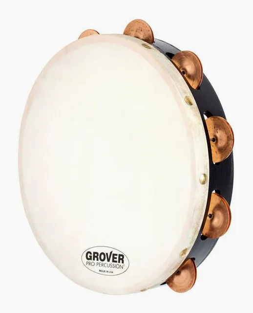 Grover Pro Percussion T1/PhBr Tambourine, vista dall'alto, photo 2