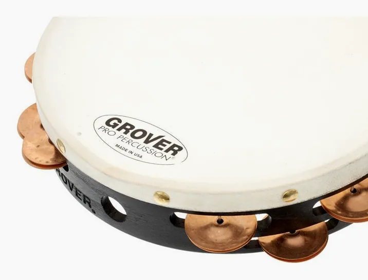 Grover Pro Percussion T2/BC Tambourine, vista frontale, photo 4