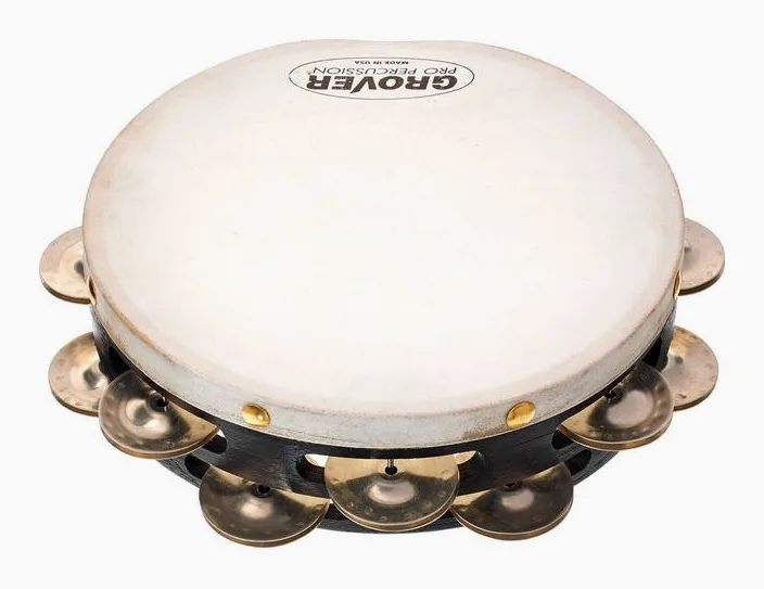 Grover Pro Percussion T2/GS-8 Tambourine, dettaglio ravvicinato, photo 2