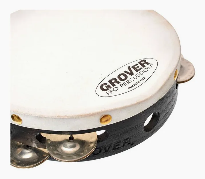 Grover Pro Percussion T2/GS-8 Tambourine, vista di lato, photo 4