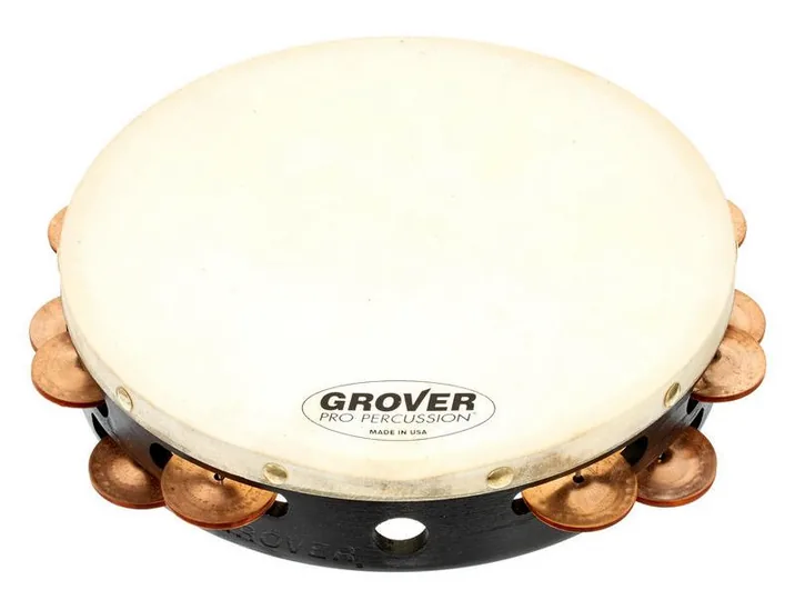 Grover Pro Percussion T2/PhBr Tambourine, dettaglio frontale