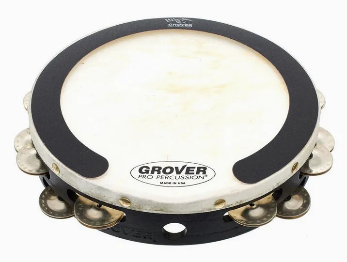 Grover Pro Percussion T2/GS Tambourine, vista di lato, photo 3