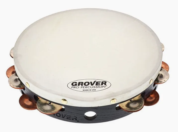 Grover Pro Percussion T2/GsPh Tambourine, vista frontale
