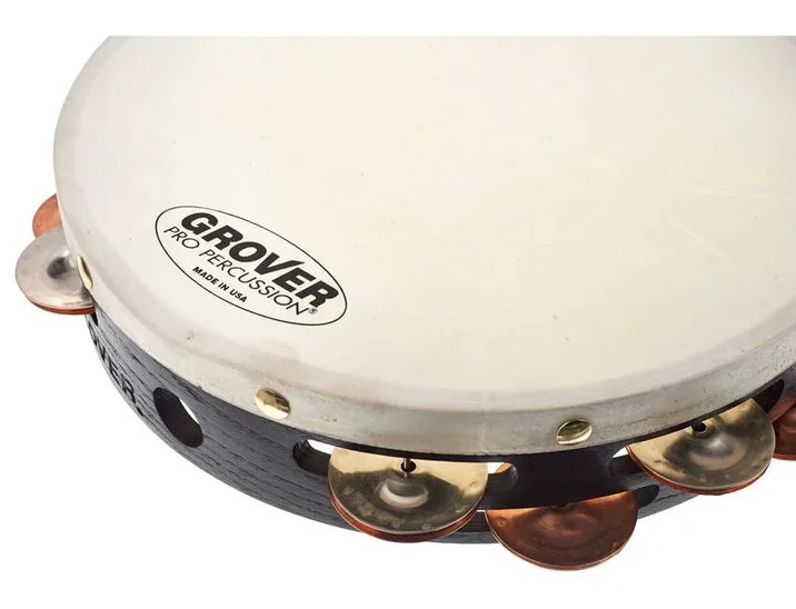 Grover Pro Percussion T2/GsPh Tambourine, vista di tre quarti, photo 4