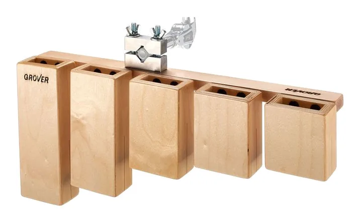 Grover Pro Percussion TPB-X Temple Blocks, su sfondo neutro