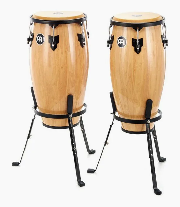 Meinl HC512 Conga Set 11" + 12" -NT, di fronte su sfondo neutro