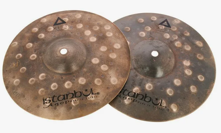 Istanbul Agop 10" Xist Dry Dark Hi-Hat, vista frontale, photo 2