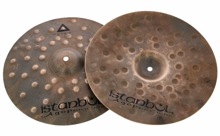 Istanbul Agop 13" Xist Dry Dark Hi-Hat, vista di tre quarti, photo 3