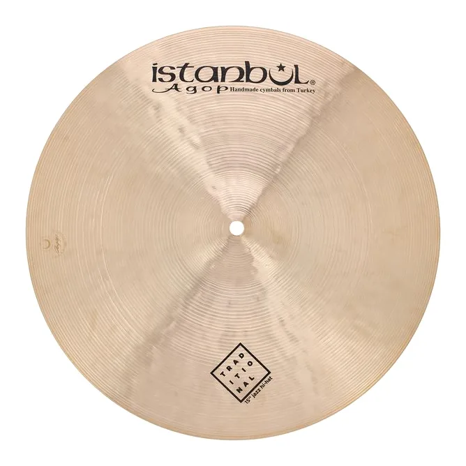 Istanbul Agop 15" Traditional Jazz Hi-Hat, su sfondo neutro, photo 4