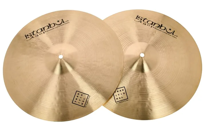 Istanbul Agop 15" Traditional Medium Hi-Hat, vista frontale, photo 2