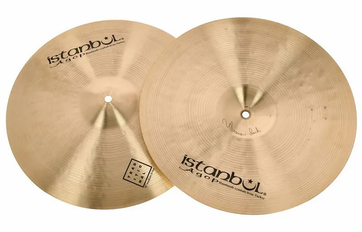 Istanbul Agop 15" Traditional Medium Hi-Hat, dettaglio ravvicinato, photo 3