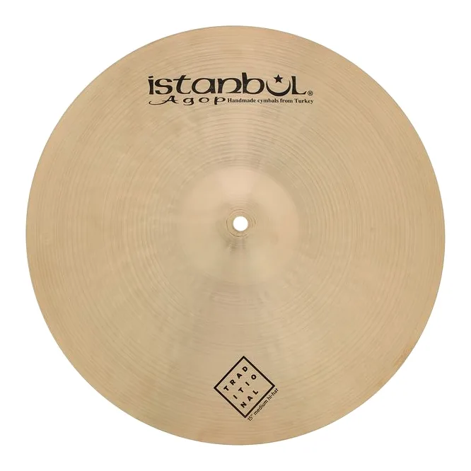 Istanbul Agop 15" Traditional Medium Hi-Hat, vista dall'alto, photo 4